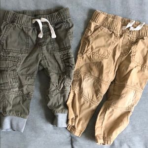 Cat & Jack 12 M Boy Pants - Khaki and Army Green